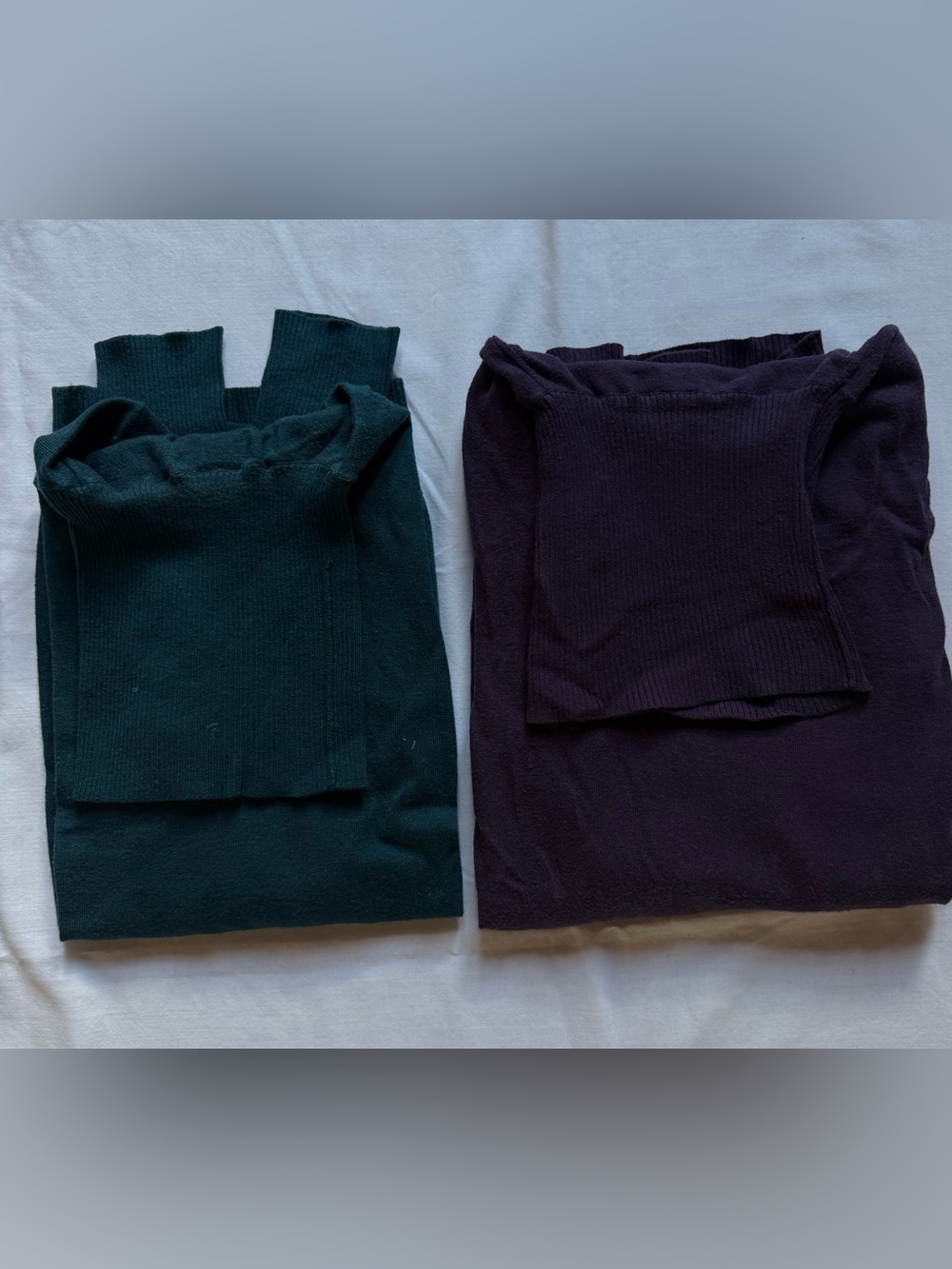 Banana Republic Silk Blend Ribbed Turtleneck Sweaters Lot of 2 XS EUC